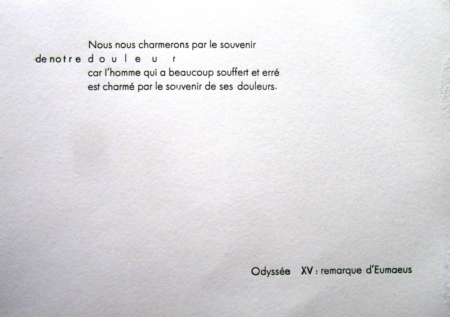 Handset type and print made at La Métairie de Bruy&egraveres